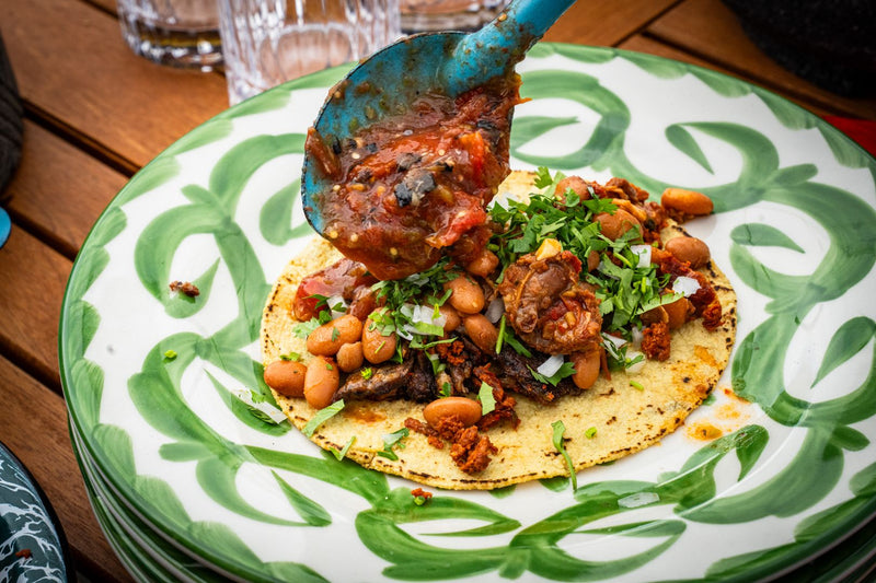 Receta de tacos campechanos con filete y longaniza