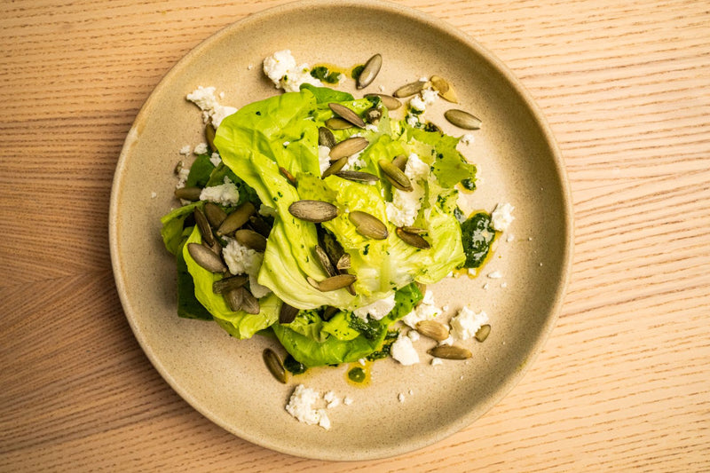Ensalada de vinagreta de cilantro y lima