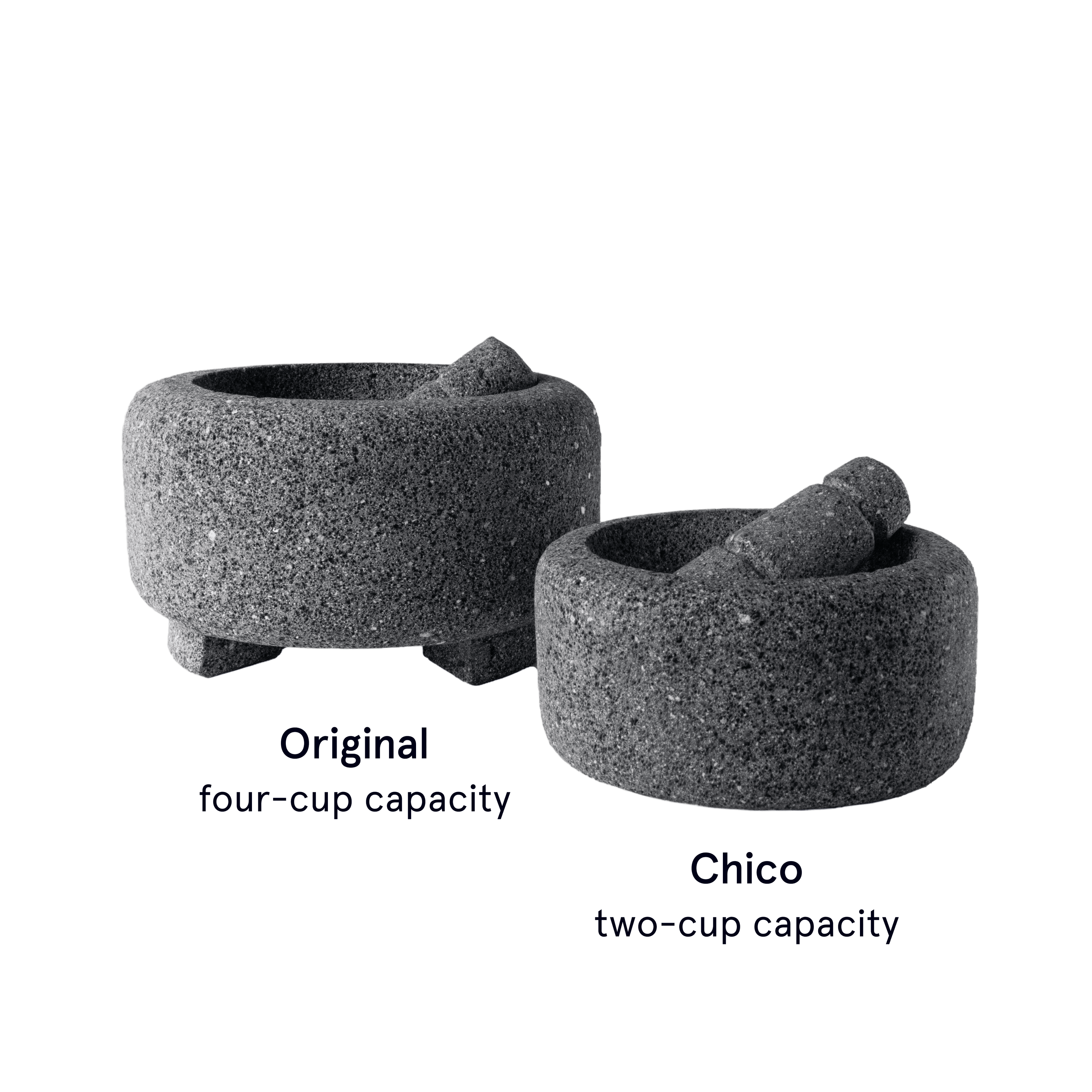 Molcajete y Chico Capacidad