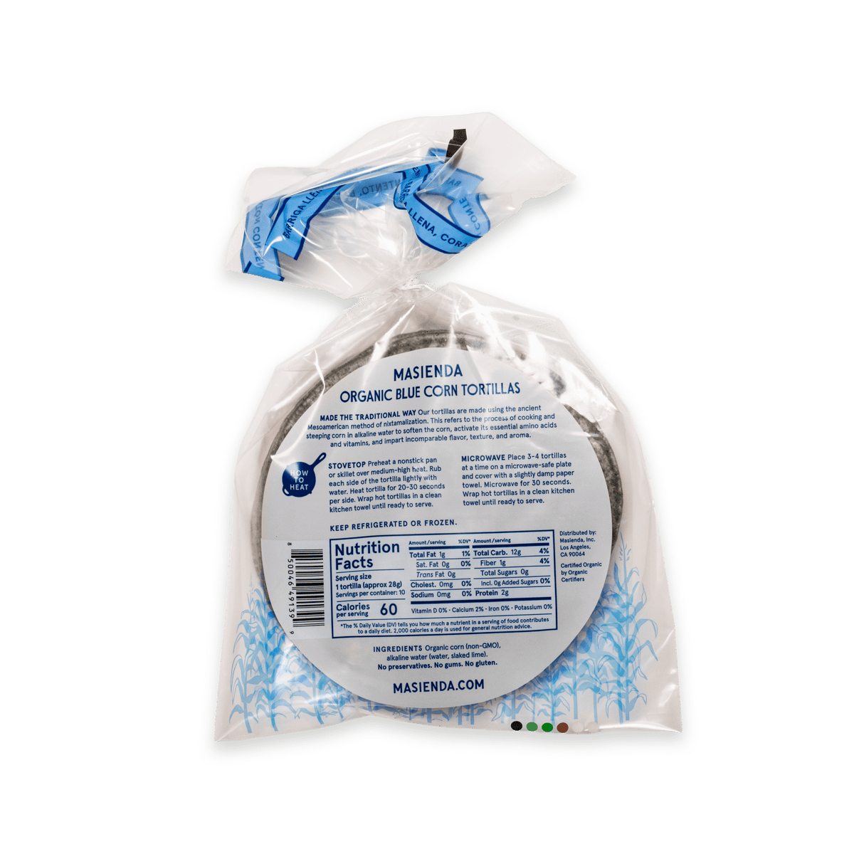 Masienda Tortillas - Blue Corn - Back