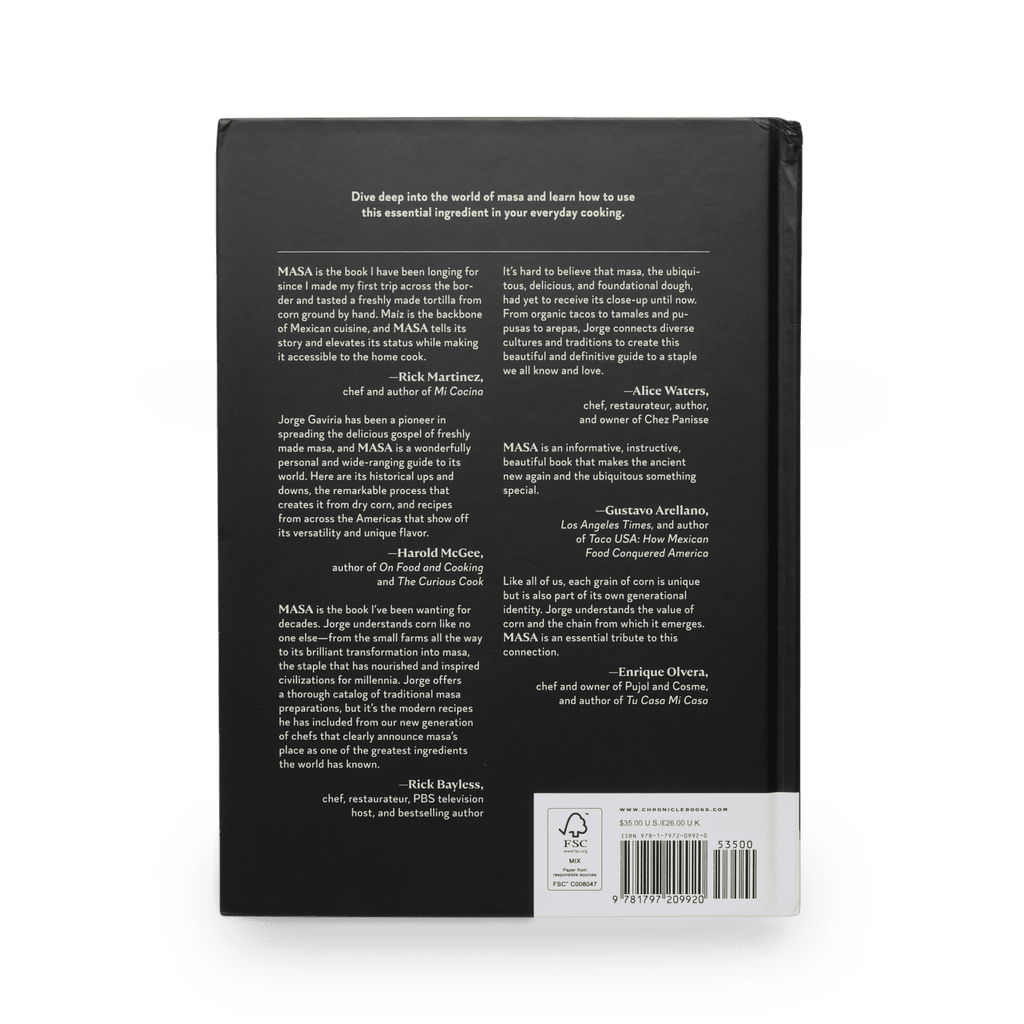 MASA Recipes Cookbook by Jorge Gaviria | Mexican Cookbook